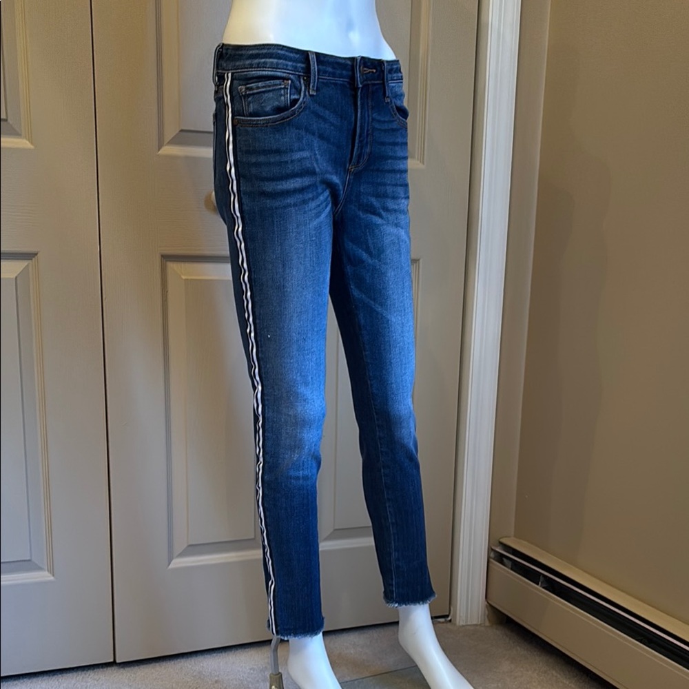 AQUA racing stripe jeans